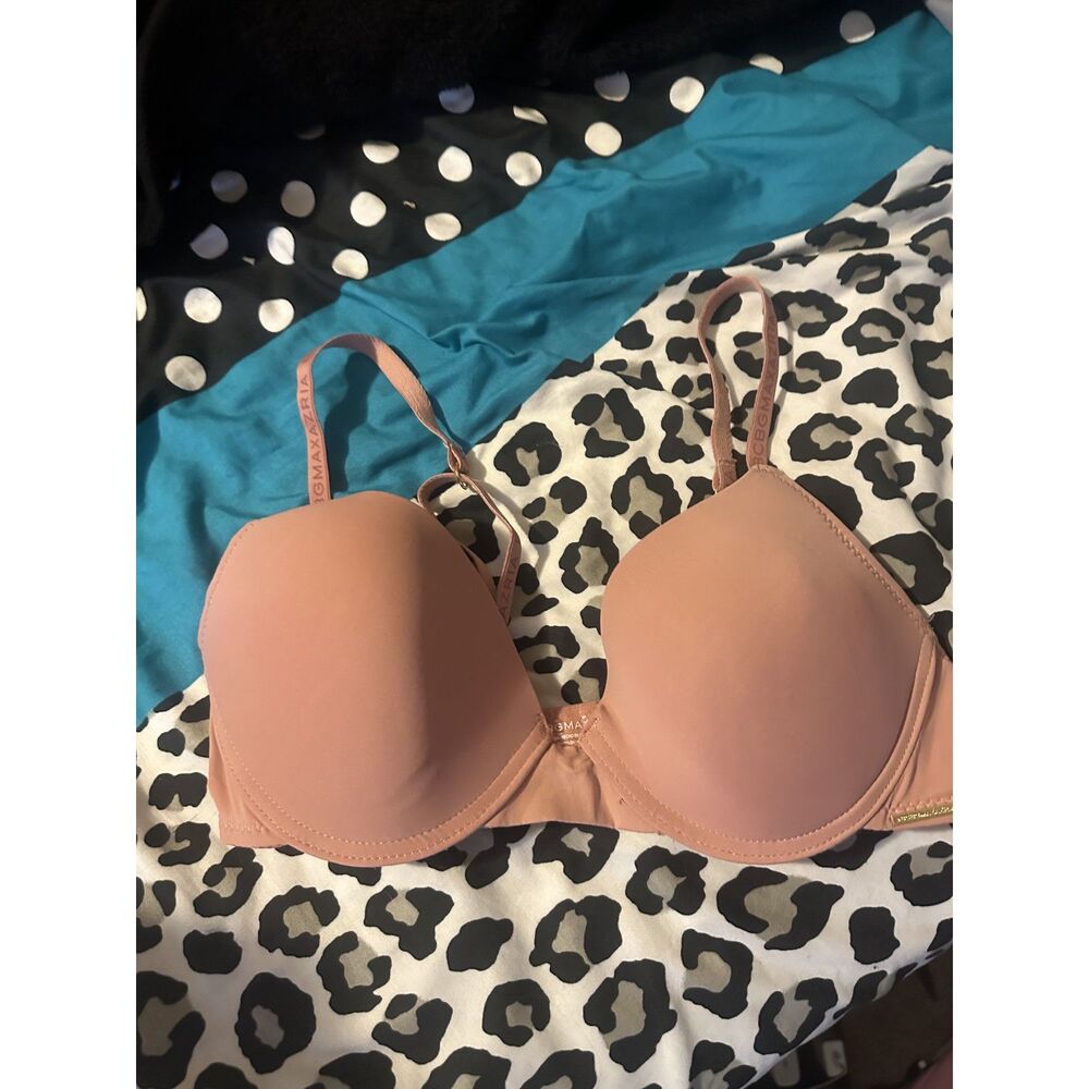 BCBGMAXAZRIA Light Pink Lightly Padded Push Up Underwire Bra Size 34B